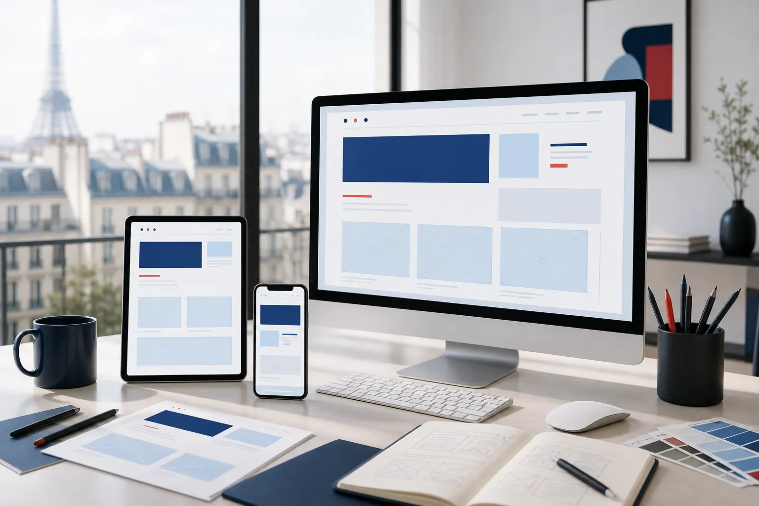 Conception d’un site Internet responsive sur ordinateur, tablette et mobile