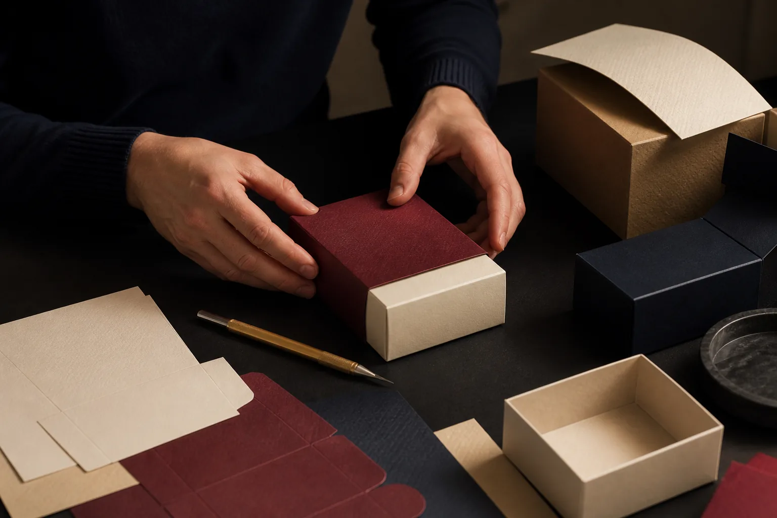 Conception d’une maquette de packaging en atelier