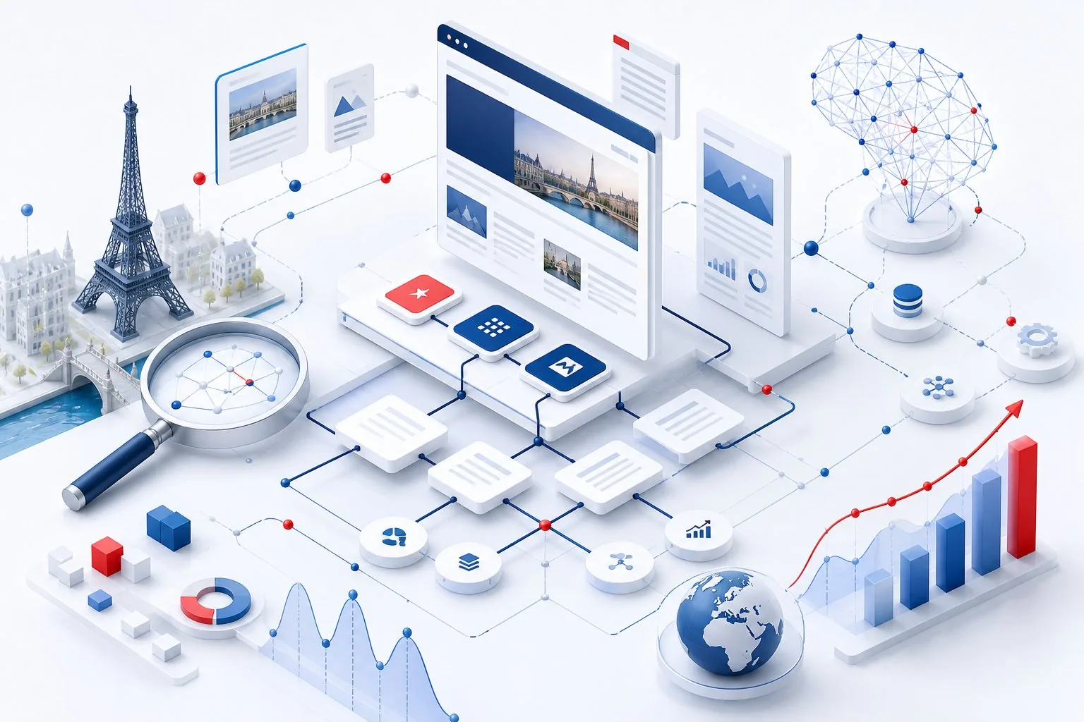 Analyse de la visibilité SEO et de la présence dans les réponses génératives